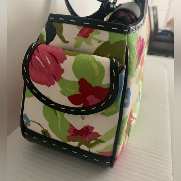 Brighton NWT women’s pink & green floral shoulder purse - Picture 2 of 10